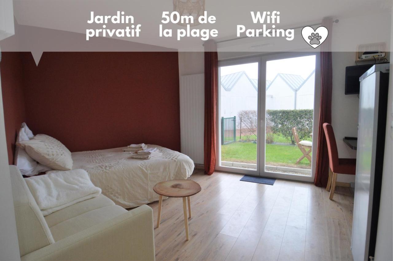 Jardin - A 50M De La Plage - Wifi - Parking Courseulles-sur-Mer Kültér fotó